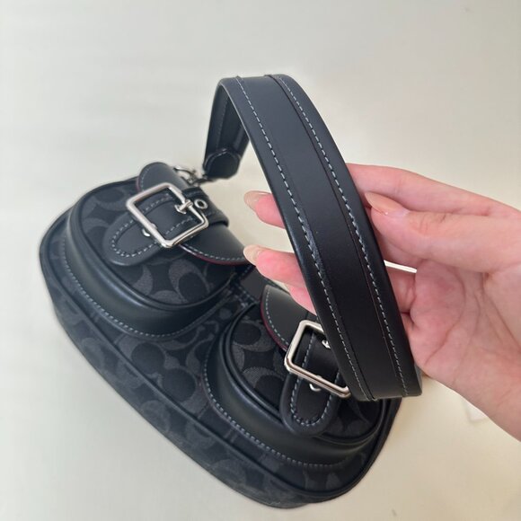 Coach Black Shoulder Bag Underarm Bag - Picture 4 of 14